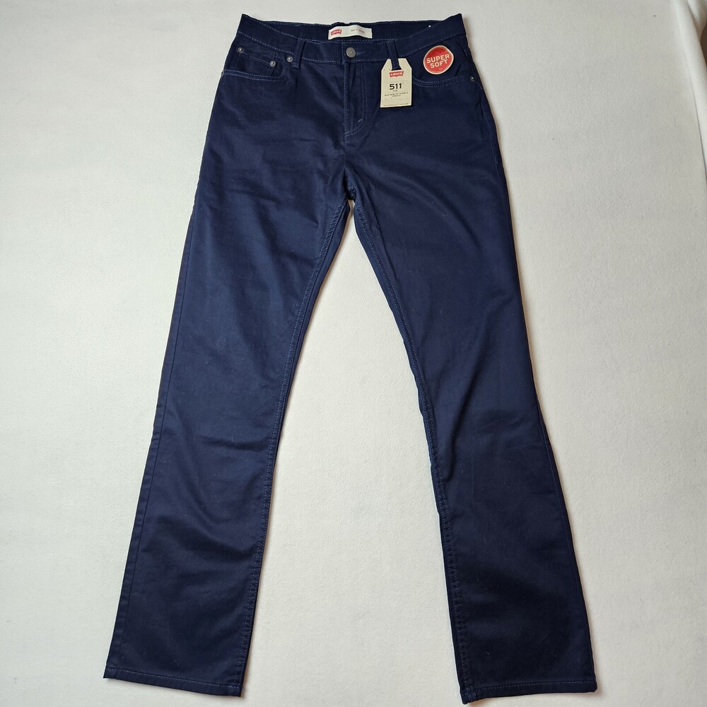 Levis BOYS 20 Reg 30x30 511 Slim Super Soft Blue Stretch Pants